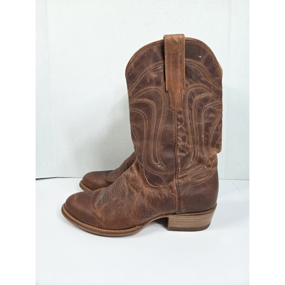 Tecovas The Cartwright Men Sz 10 D Scotch Goat Leather Western Cowboy Boots